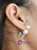 Fashionable ONE PIECE Faux Pearl Rhinestone Pin Earring