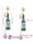 Popular Wine Bottle Faux Pearl Pendant Earrings