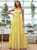 Women Yellow Big Swing Straps Long Dress