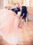 High Quality Pink Ball Gown Sweetheart Tulle Prom Dresses With Crystal