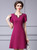 Fuchsia Heavy Industry Beading Mother Of The Bride Dress