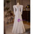 White Lace Long Sleeve Square Neck Wedding Dress