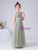 Green Tulle Pleats Beading Flower Girl Dress