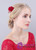 With Cloth Roses & Rhinestones Glamorous Wedding Hair Ornaments