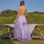 In Stock:Ship in 48 Hours Purple Tulle Straps Party Dress