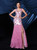 In Stock:Ship in 48 Hours Pink Flower Sequins Split Party Dress