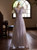 Gray Tulle Sequins Short Sleeve Prom Dress