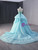 Green Mermaid Sequins Strapless Prom Dress