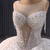 White Ball Gown Tulle Beading Luxury Wedding Dress