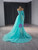 Mermaid Sequins Long Sleeve Strapless Prom Dress