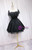 Black Lace Strapless Mini Homecoming Dress