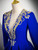 Royal Blue Velvet Long Sleeve Quinceanera Dress