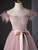 Pink Tulle Off the Shoulder Beading Feather Prom Dress
