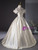 Gold Ball Gown Off the Shoulder 3D Flower Quinceanera Dress