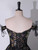 Colorful Black Sequins Off the Shoulder Prom Dress