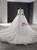 White Tulle V-neck Long Sleeve Lace Appliques Wedding Dress