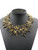 Beautiful Metal Floral Bib Statement Necklace