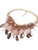 Fashion Gold Chain Feather Fringe Necklace