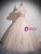 Champagne Pink Tulle Sequins Appliques Princess Quinceanera Dress