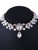 Fashion Retro Rhinestone Pearl Blend Choker Necklace
