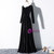 Burgundy Velvet Square Neck Long Sleeve Prom Dress