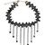 Cheap Tassel Pendant Black Lace Choker Necklace