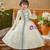 Ivory White Long Sleeve Bow Vintage Dress
