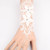 Lace Floral Long Bracelet For Women Vintage Cut Out White