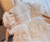Champagne Tulle Strapless 3D Flower Quinceanera Dress Champagne Tulle Strapless 3D Flower Quinceanera Dress