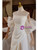 Ivory Strapless Pleats Split Wedding Dress