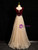 Gold Seuquins Burgundy Velvet Beading Prom Dress