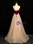 Gold Seuquins Burgundy Velvet Beading Prom Dress