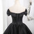 Black Satin Off the Shoulder Pleats Quinceanera Dress Black Satin Off the Shoulder Pleats Quinceanera Dress