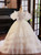 White Tulle Tiers Beading Flower Girl Dress