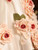 White Satin Rose Flower Short Girl DressWhite Satin Rose Flower Short Girl Dress