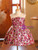 Fuchsia Sequins Bow Short Flower Girl Dress