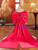 Fuchsia Sequins Bow Short Flower Girl Dress
