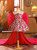 Fuchsia Sequins Bow Short Flower Girl Dress