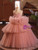 Pink Tulle Sequins Backless Flower Girl Dress Pink Tulle Sequins Backless Flower Girl Dress