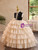 Champagne Tulle Tiers Flower Girl Dress