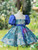 Garden Oil Painting Puff Sleeve Flower Girl Dress Garden Oil Painting Puff Sleeve Flower Girl Dress