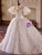 White Scoop Neck Pearls Flower Girl Dress