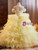 Yellow Organza Halter Tiers Flower Girl Dress Yellow Organza Halter Tiers Flower Girl Dress