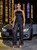 Feather Sequins Slim Tube Top Party Long Jumpsuit