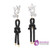 Cheap Artificial Crystal Rope Knot Earrings