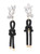 Cheap Artificial Crystal Rope Knot Earrings