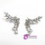 Fashion Faux Crystal Teardrop Leaf Earrings