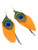 Cheap Bohemian Peacock Feather Earrings