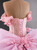 Blue Tulle Pink Appliques Prom Dress Blue Tulle Pink Appliques Prom Dress