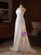 White Satin Straps Appliques Wedding Dress